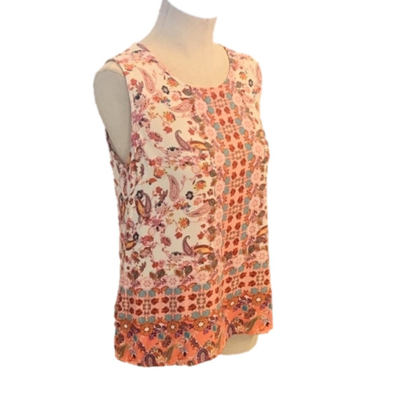 Womens Soiree Bohemian floral tank top size Small. - Picture 4 of 15